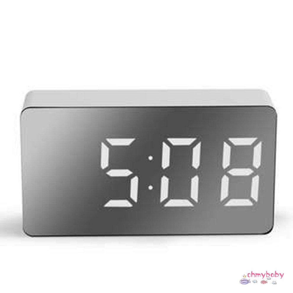 Đồng hồ gương mini LED Đồng hồ điện tử du lịch kỹ thuật số Đồng hồ báo thức thực tế [8/15]