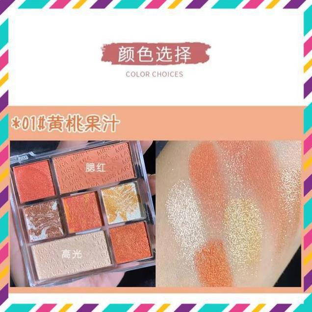 [HOT DEAL]  BẢNG MẮT HIGHLIGHT MÁ HỒNG 3 IN 1 MISS LARA | BigBuy360 - bigbuy360.vn