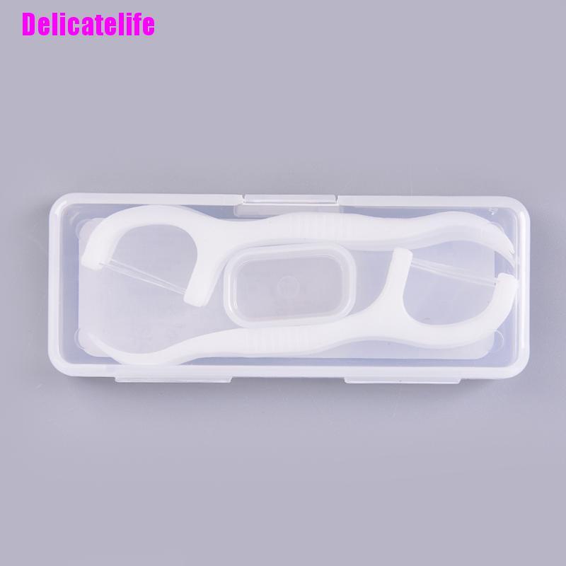 [Hàng mới về] Hộp 10 tăm chỉ nha khoa chăm sóc răng miệng