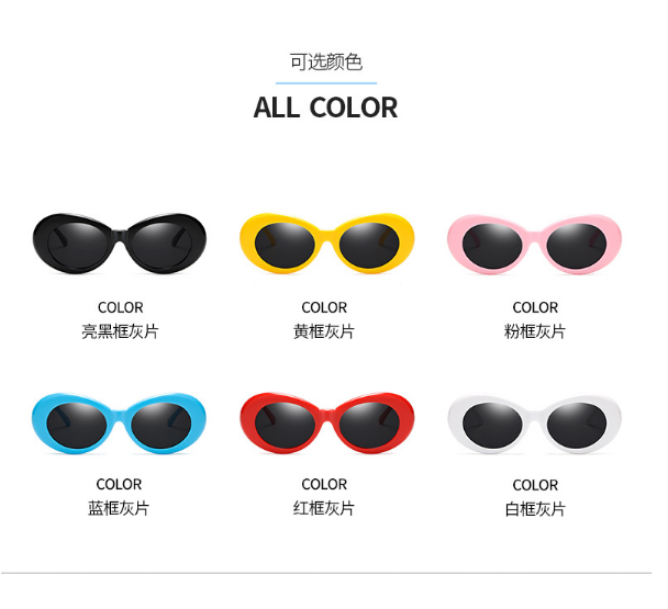 Kính Mát Gọng Oval Thời Trang Cho Nam Nữ