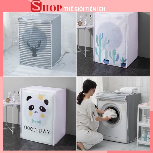 Bọc trùm máy giặt cửa ngang,cửa trên chống bụi chống nước che phủ máy giặt đẹp 88192 THẾ GIỚI TIỆN ÍCH