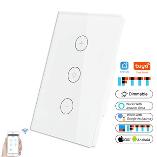 Công tắc thông minh điều khiển độ sáng đèn - Công tắc wifi tuya điều khiển bật tắt và chỉnh độ sáng đèn qua Wifi