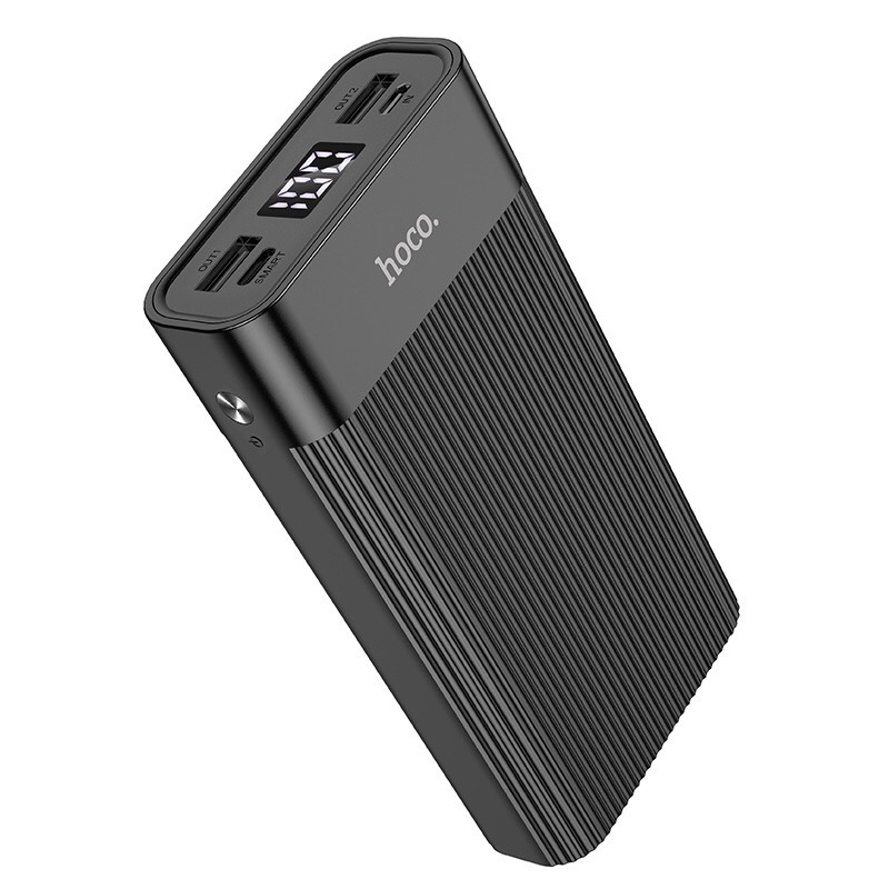 Pin sạc dự phòng Hoco J85 dung lượng 20000mAh đầu vào Micro-USB / Type-C đầu ra USB 2A kép với màn hình kỹ thuật số LED.