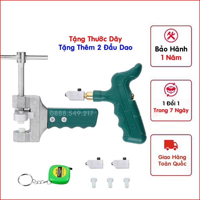 [ FREESHIP ] Dao cắt gạch men - dao cắt kính kèm theo kẹp bẻ tách gạch kính cao cấp