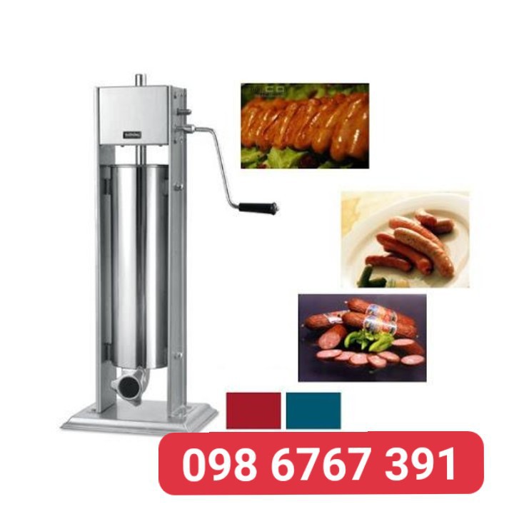 Máy dồn lạp xưởng máy đùn xúc xích tay quay 7L siêu lớn