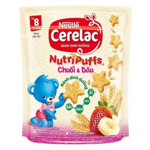 Bánh ăn dặm Nestlé CERELAC Nutripuffs