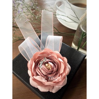 CÀI ÁO handmade HOA HỒNG HÀN QUỐC