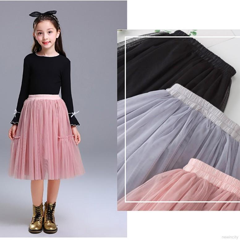 Chân váy xòe dễ thương phong cách Hàn Quốc dành cho bé gái