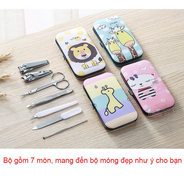 Bộ 7 Món Cắt Móng Tay Siêu Cute- BEEHOME- Gia Dụng Tiện Ích