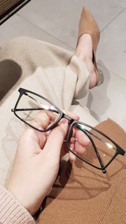 [ Ảnh thật ] Kính BB mắt vuông + kèm mắt cận