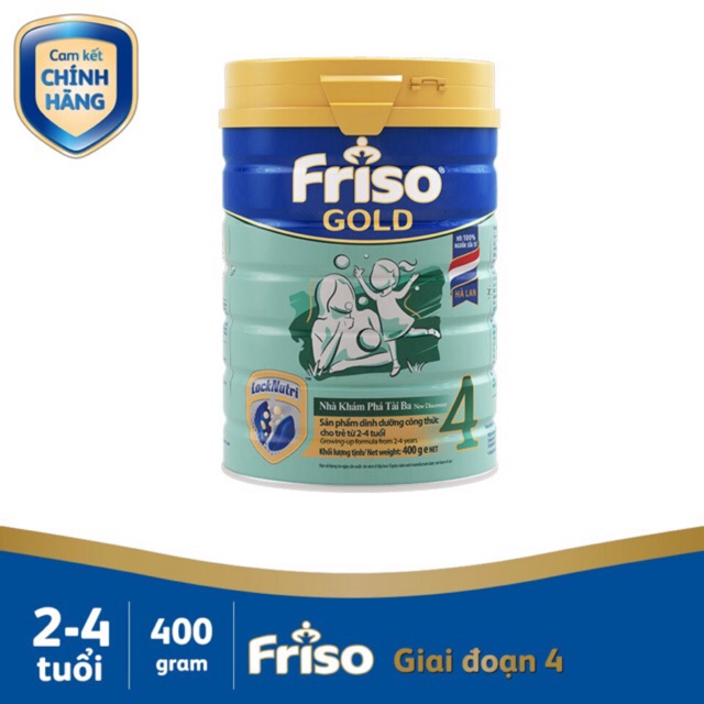 Sữa Bột Friso Gold 4 400g combo 4 lon