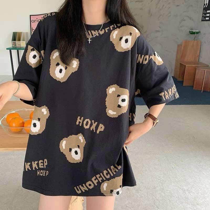 Áo 3D gấu nâu in full toàn thân 2 mặt unisex cryaotic10