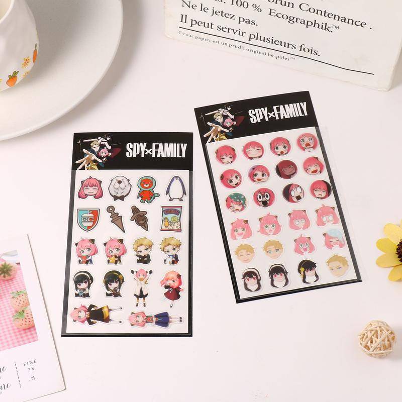 Sticker Pvc 2022 Anime SPY×FAMILY Chống Nước Dán Hành Lý/Guitar/Xe Máy/Xe Hơi DIY Làm Quà Tặng Cho Bé Loid Forger Anya Forger Yor Forger