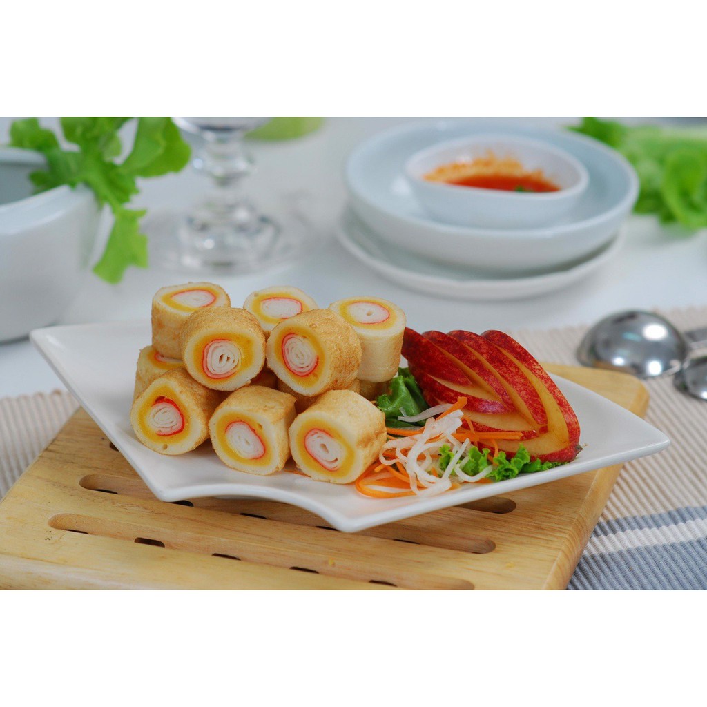 Chả cua cuộn Oborotsuki [500g]- chiên ăn liền, thả lẩu- ship nhanh HCM | BigBuy360 - bigbuy360.vn