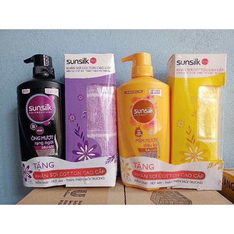 DẦU GỘI ĐẦU SUNSILK MỀM MƯỢT DIỆU KỲ 650ML TẶNG kèm chương trình của công ty