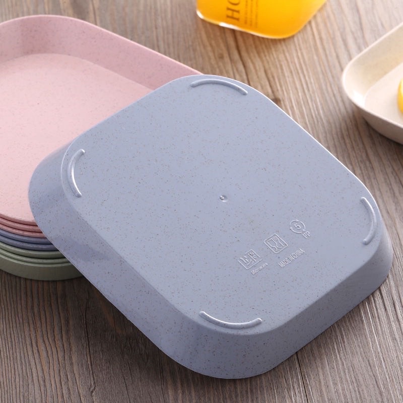 Set 8 chiếc đĩa lúa mạch mẫu mới tone màu pastel ngọt ngào / Combo đĩa 8 chiếc đĩa lúa mạch