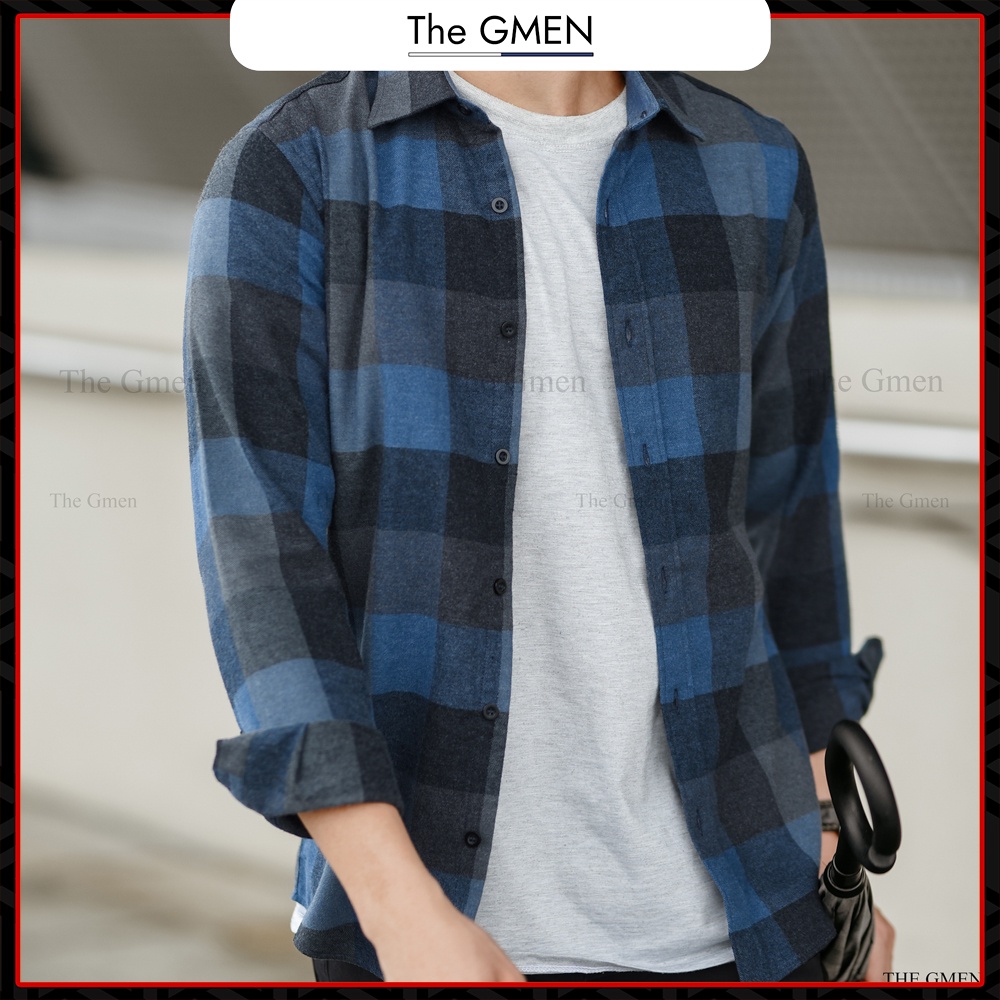 [Giảm 10% Mã SKMLTSM12] Áo sơ mi nam The GMEN Flannel nhiều màu, chất liệu mềm mại, dày dặn, giá tốt | BigBuy360 - bigbuy360.vn
