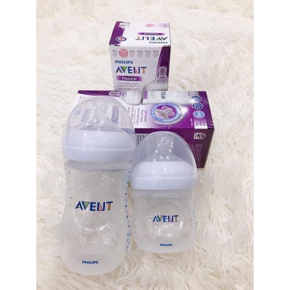Bình sữa Phillip Avent Natural 125ml - 260ml Chính Hãng