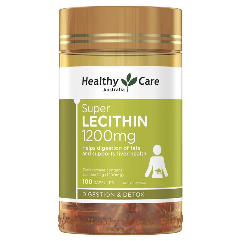 [Chuẩn air] Mầm Đậu Nành Healthy Care Super Lecithin 1200mg Lọ 100 Viên Của Úc | BigBuy360 - bigbuy360.vn