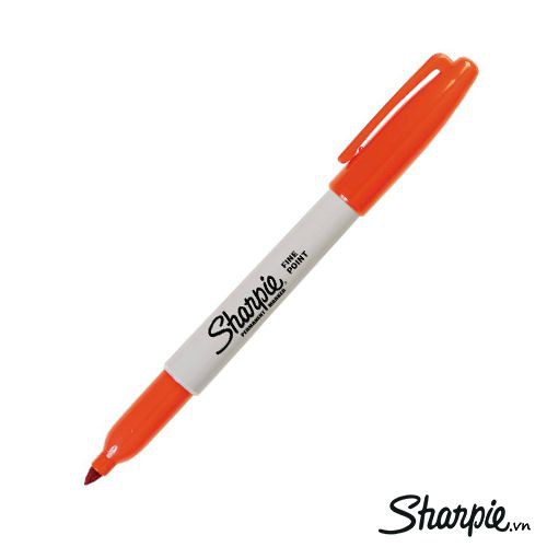 Bút lông dầu vẽ đa chất liệu Sharpie Fine Point - Orange (Màu cam)