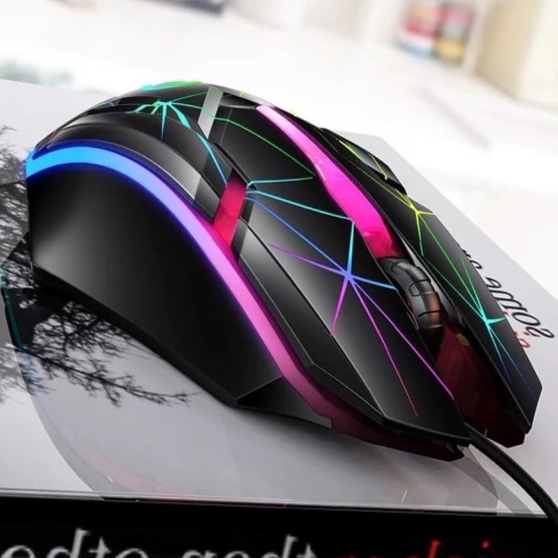 Chuột Gaming G6 Máy Tính,Laptop LED RGB Tự Động Đổi Màu Phiên Bản Đặc Biệt Giành cho Game Thủ-Bảo Hành Lỗi 1 Đổi 1