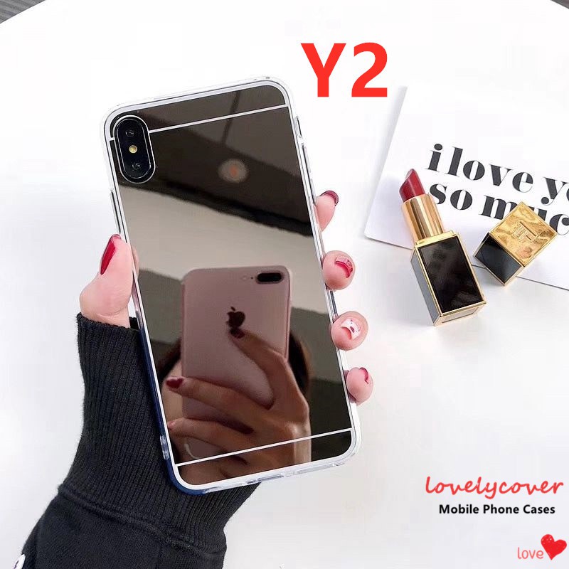 Makeup Mirror Case Oppo A53 2020 A5s A12 A1K A9 2020 A5 2020 A31 2020  A52 A92 A72  A71 F7 F9 F9pro F11 A3s A7 F5 /F5 youth Reno 3 A57 A39 A83  A91 A37 A37F Neo9