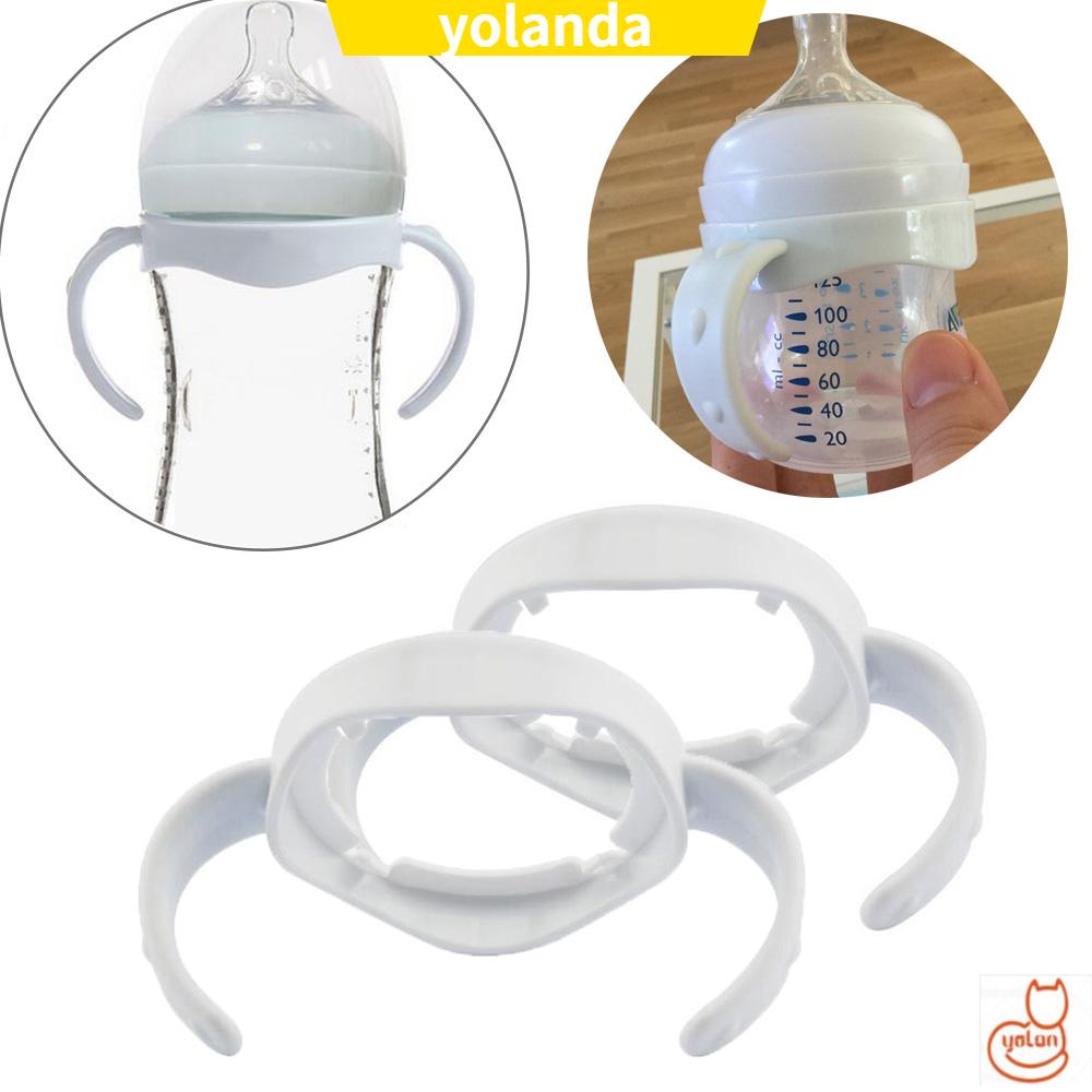 ☆YOLA☆ 2Pcs BPA Free Bottle Handle Infant Avent Natural Cup Grip Wide Mouth Mummy Help Silicone Milk Feeding Accessories