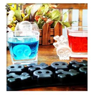 Khay Silicone Làm Đá Hình Đầu Lâu