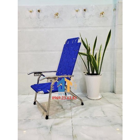 Ghế xếp inox mini dây đan GX17 - Siêu Thị Nôi Thất