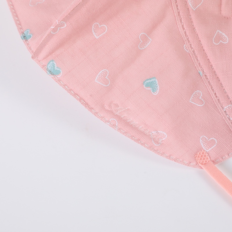 Khẩu Trang cotton Ba Lớp Chống Bụi Chống Tia UV Có Thể Điều Chỉnh Bảo Vệ Mắt Hình Trái Tim