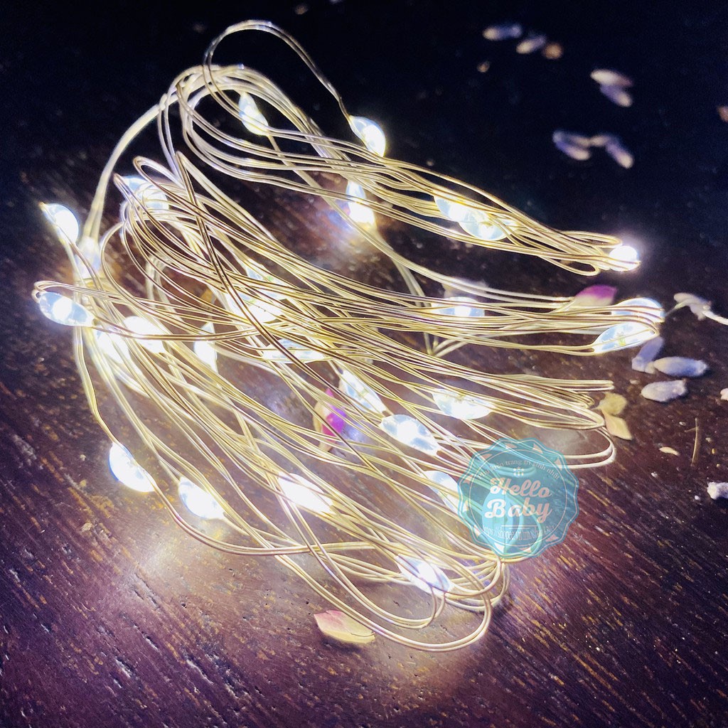 Đèn led pin Fairy đom đóm trang trí sinh nhật - decor nhà cửa - hộp quà