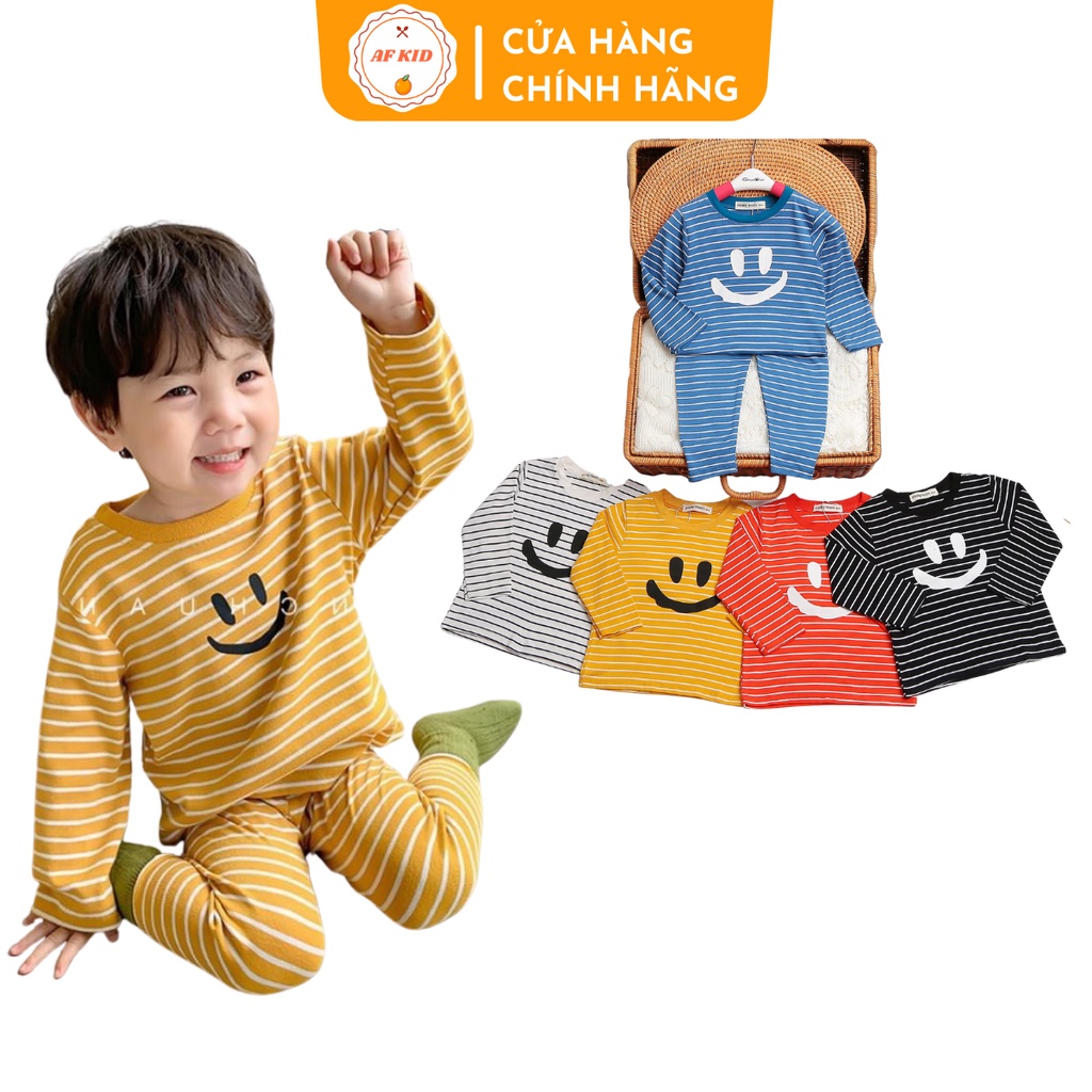 Bộ quần áo Sọc Voi Dumbo Dài Tay AF KID Cho Bé Trai Bé Gái Chất Cotton Cao Cấp Siêu Co Giãn Thấm Hút Mồ Hôi Tốt