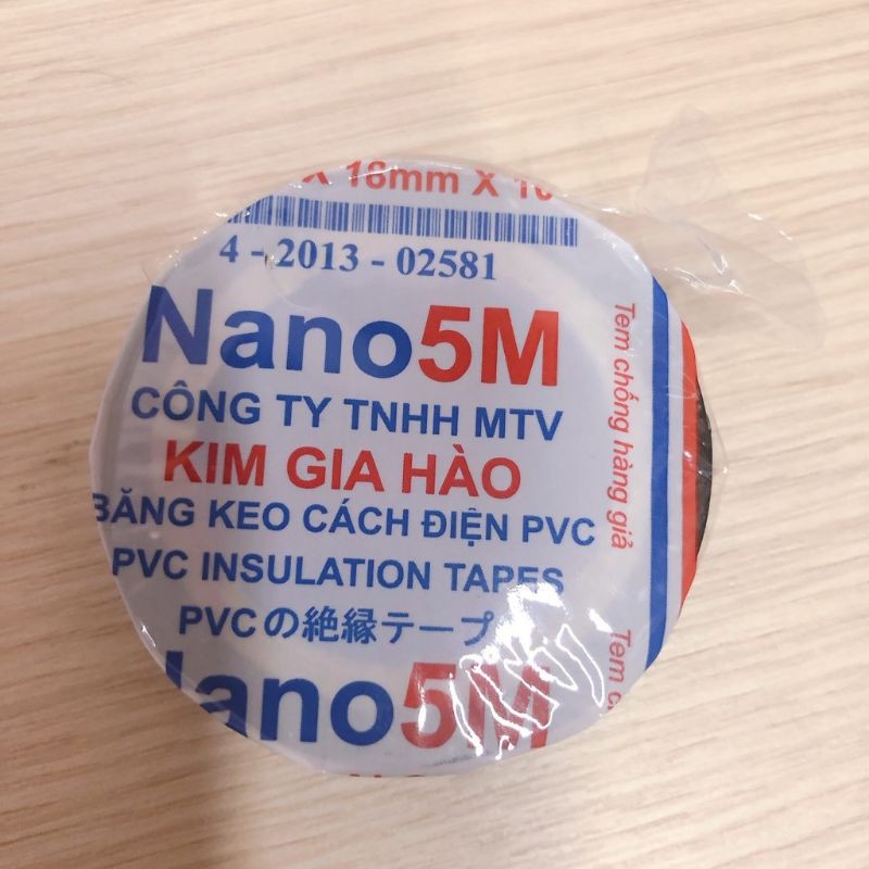 băng keo điện nano chất lượng cao dài 5m 10yard