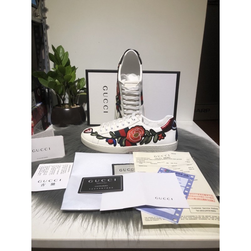 Giày cao cấp hoạ tiết thêu hoa full-pkien ctshop2019