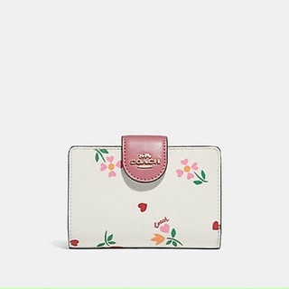 Ví ngắn C*oach Medium Corner Zip
