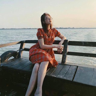 VÁY KẺ CARO siêu Hot.