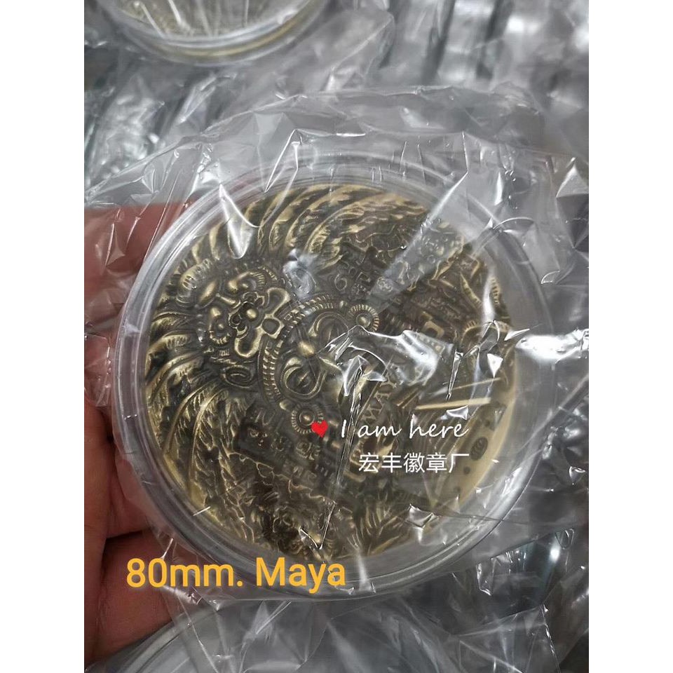 VPS Poker Chip guard Maya / Zeus lớn - Đồng tiền kỷ niệm - Dealer button / Card guard