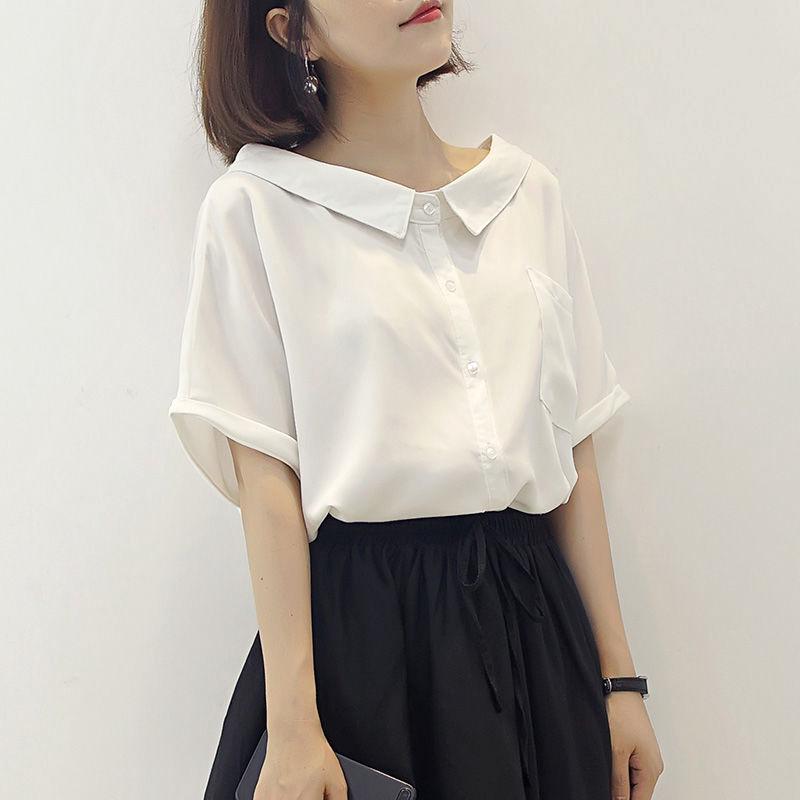 Áo Voan Tay Ngắn Xinh Xắn Dành Cho Nữ