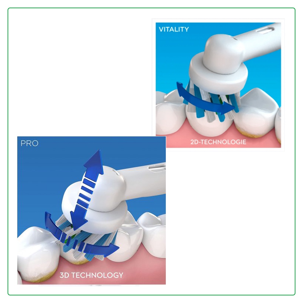 Bàn chải đánh răng điện Oral-B Pro 500/1000, Smart 1500/5000, Vitality,...