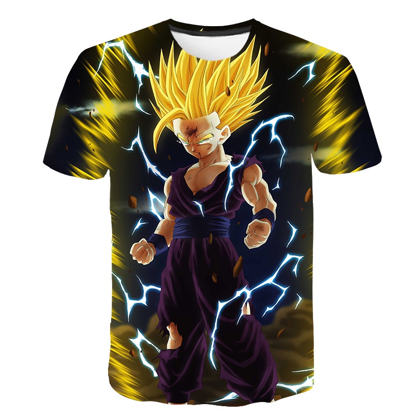 Áo Thun In Hình Goku Vegeta 2022 Thời Trang Cho Bé Trai 3 4 5 6 7 8 9 10 11 12 13 14 Tuổi