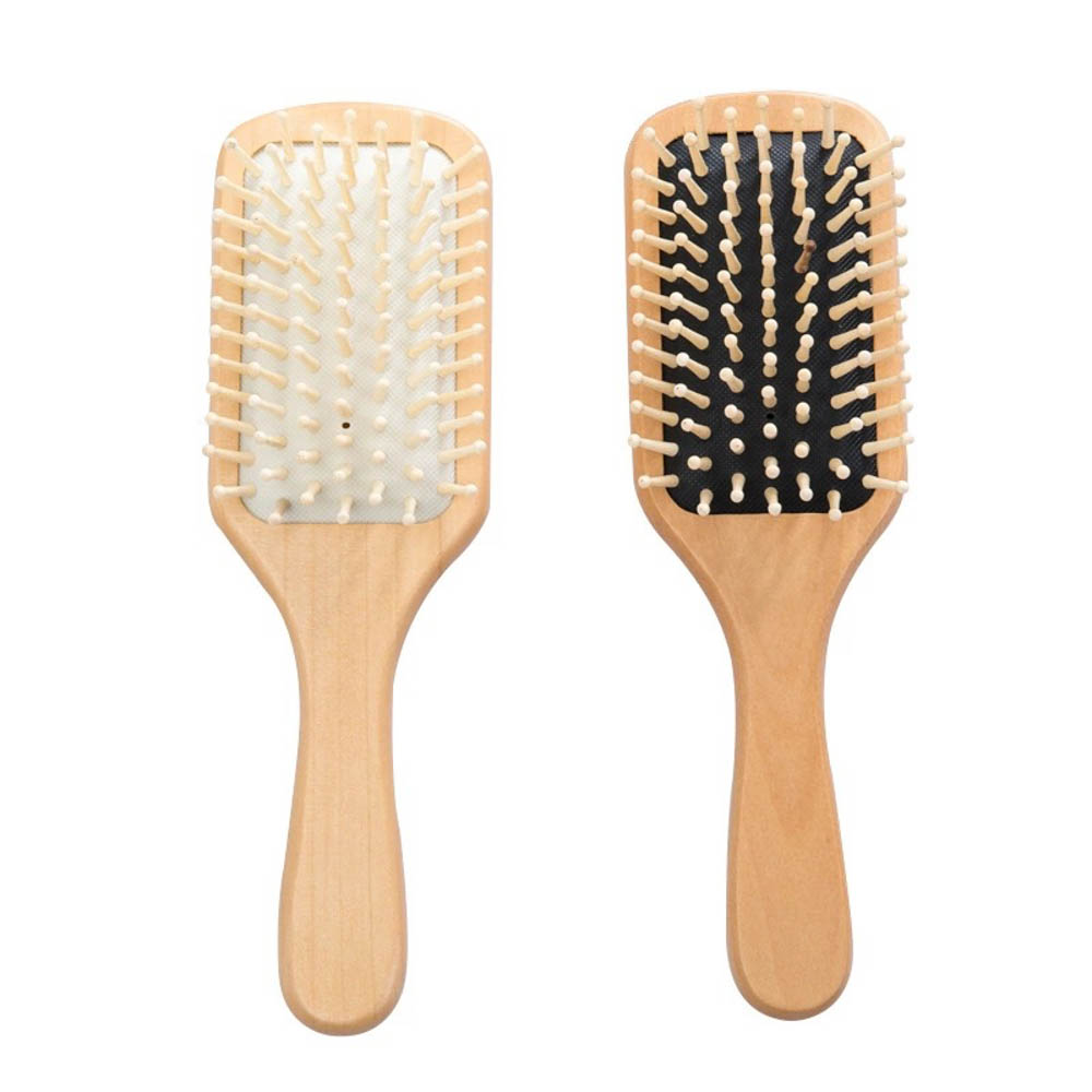 Lược gỗ mát xa da đầu chống tĩnh điện tiện lợi