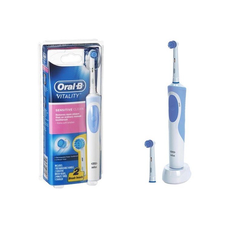 Bàn chải đánh răng điện Oral B Vitality Sensitive Clean +2 Refills