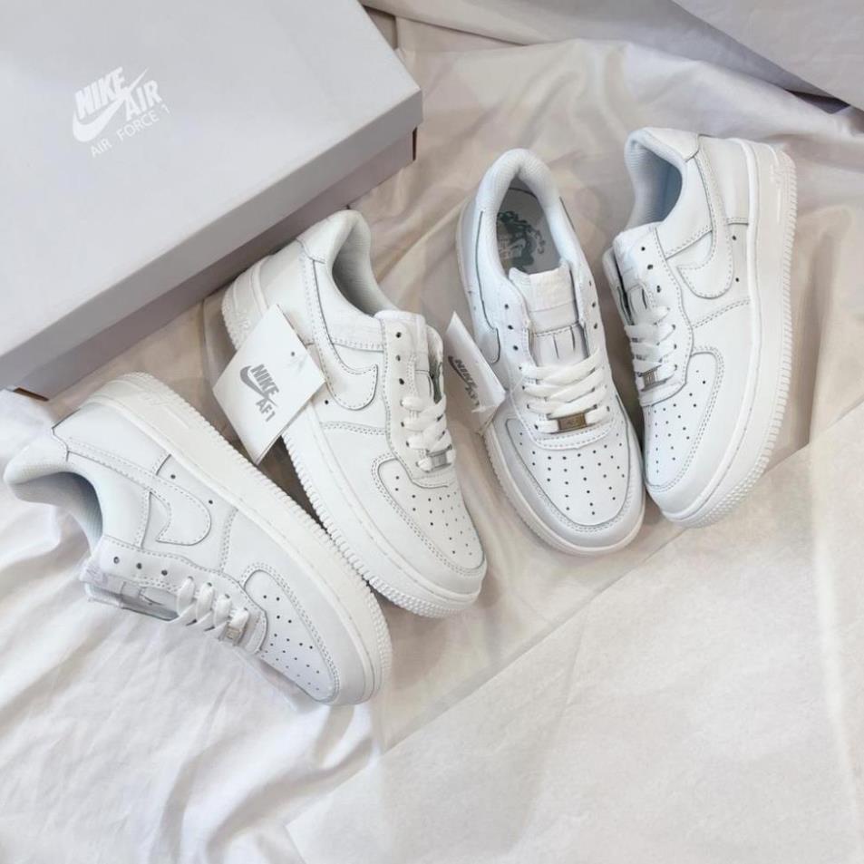 Giày_Nike Trắng AF1 Nam Nữ, Giày Thể Thao Air Force 1 Full Trắng Hàng Đẹp Full Box Bill