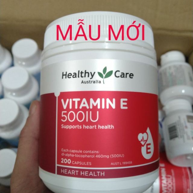 Viên Uống Đẹp Da Vitamin E 500 IU Hộp 200 Viên | Thế Giới Skin Care