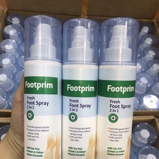 Xịt khử mùi hôi chân Footprim Fresh 2 in 1
