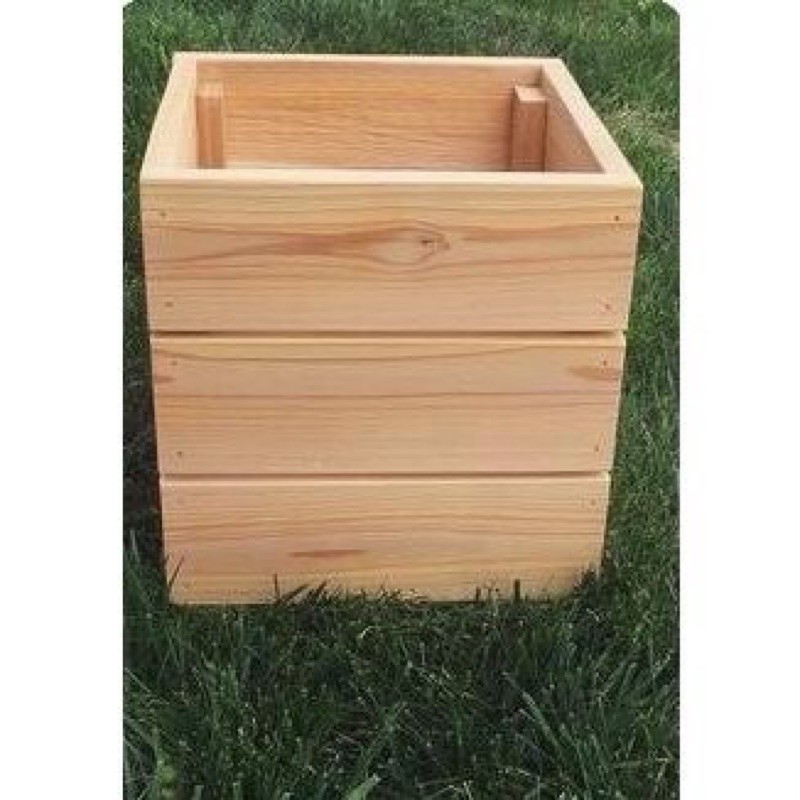 Chậu trồng cây gỗ thông nhập khẩu decor GREEN HOME