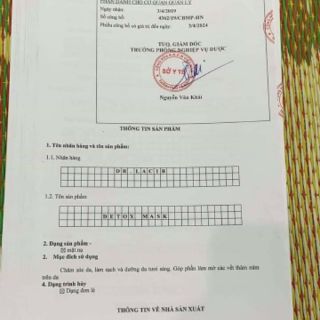MẶT NẠ THẢI ĐỘC DETOX MASK DR.LACIR