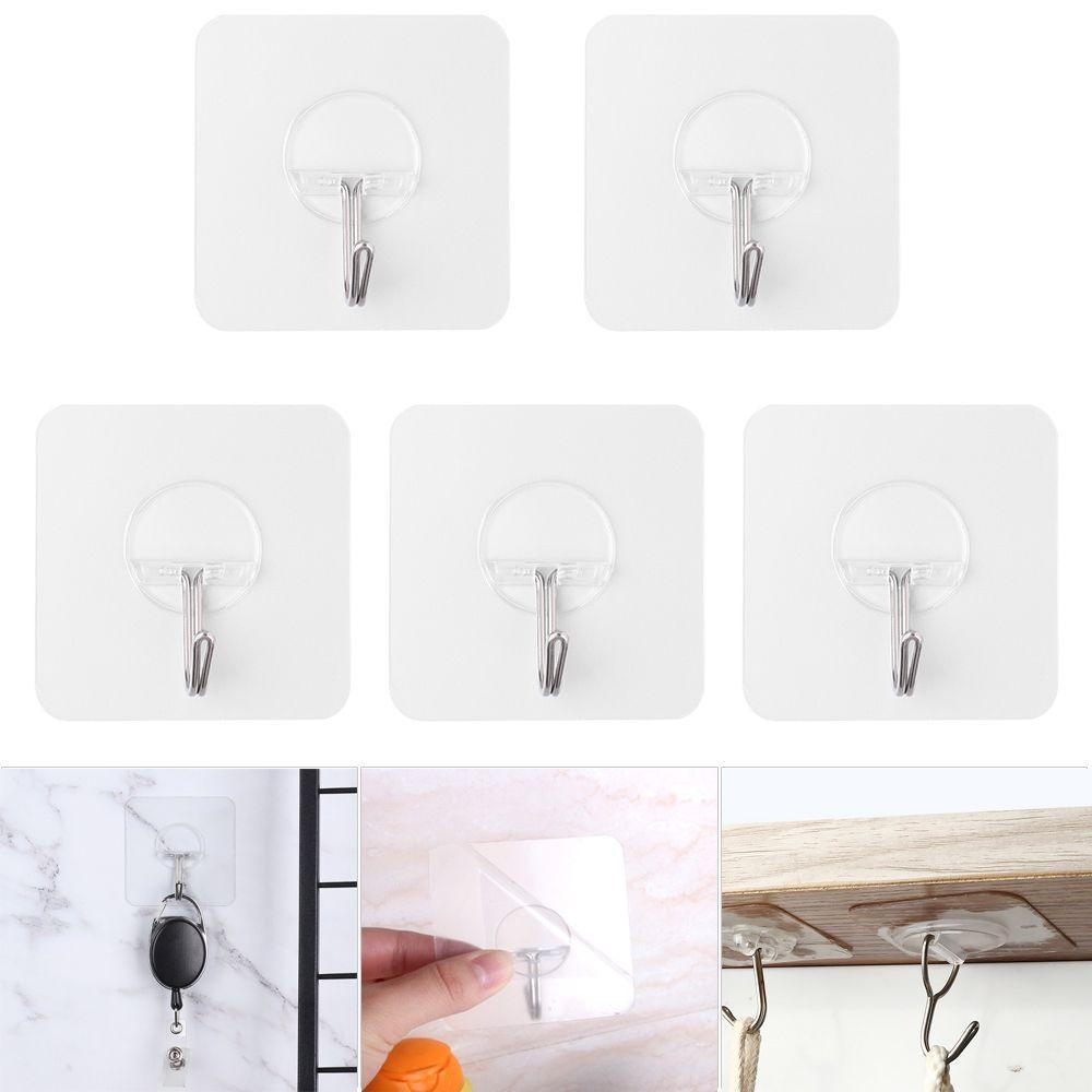 Set 1 / 2 / 5 Giá Đỡ Dán Tường Treo Đồ Tiện Dụng