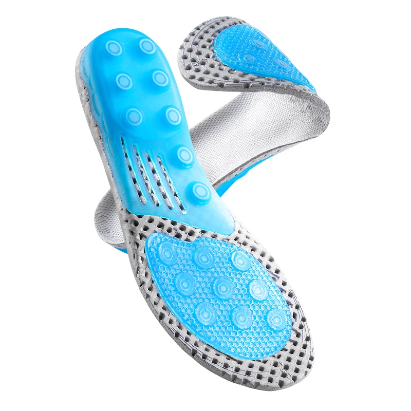 Miếng lót giày NAFOING silicone gel phối lò xo hỗ trợ làm giảm đau