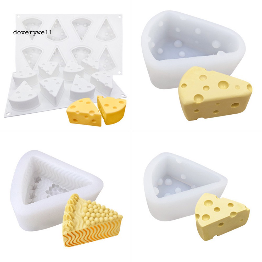 Khuôn Silicone Tạo Hình Làm Bánh Hình Phô Mai